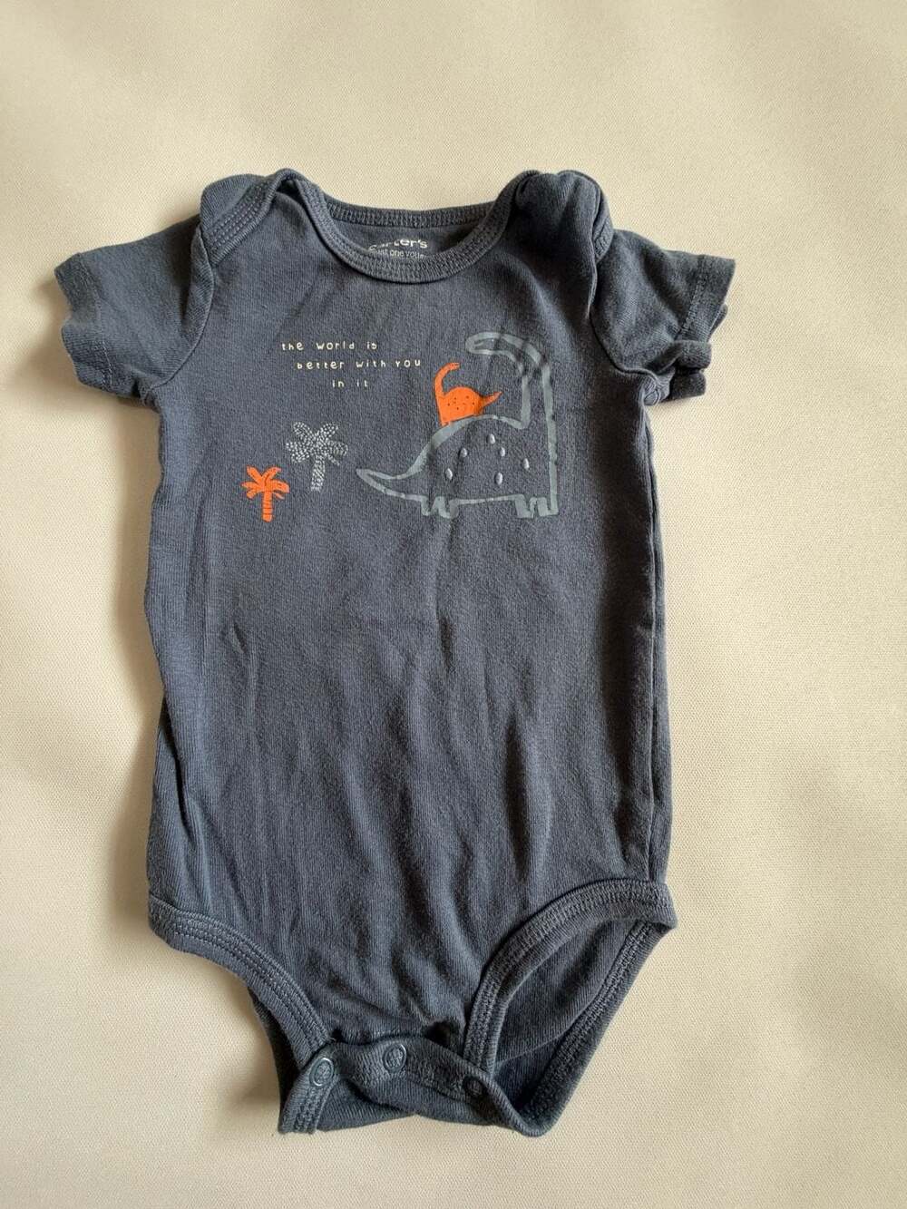 Carter’s Just One You 9M Blue Dinosaur Onesie